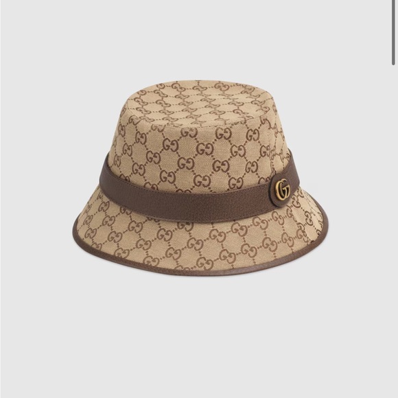 Gucci Tan GG Canvas Bucket Hat - Picture 1 of 2